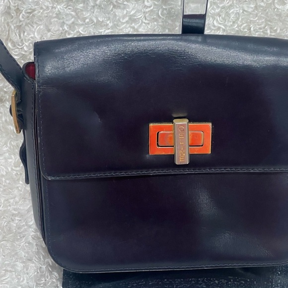 CELINE Logo Hardware Leather Mini Crossbody Bag - Picture 2 of 16